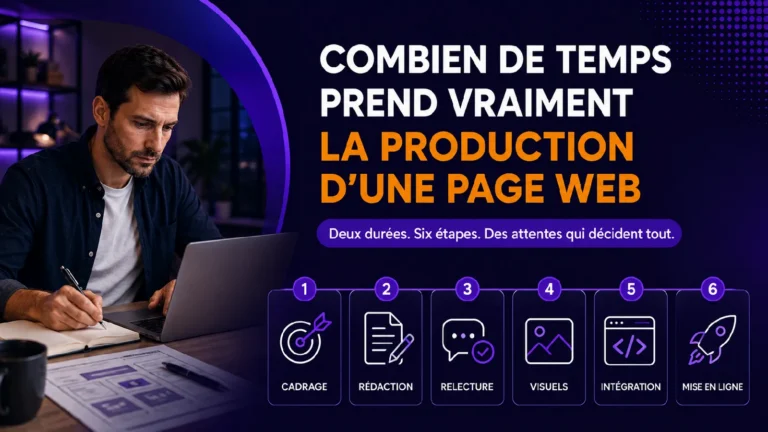 temps de création d’une page web