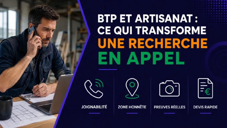 référencement local BTP et artisanat