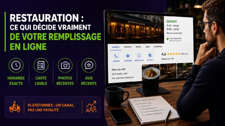 visibilité en ligne pour la restauration
