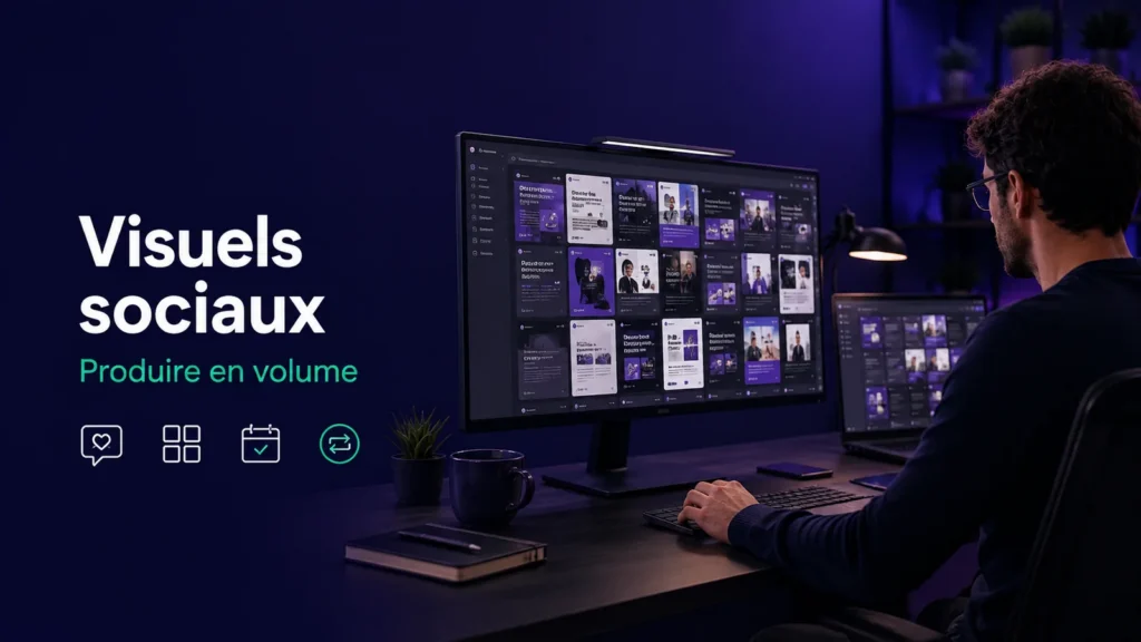 visuels sociaux en volume