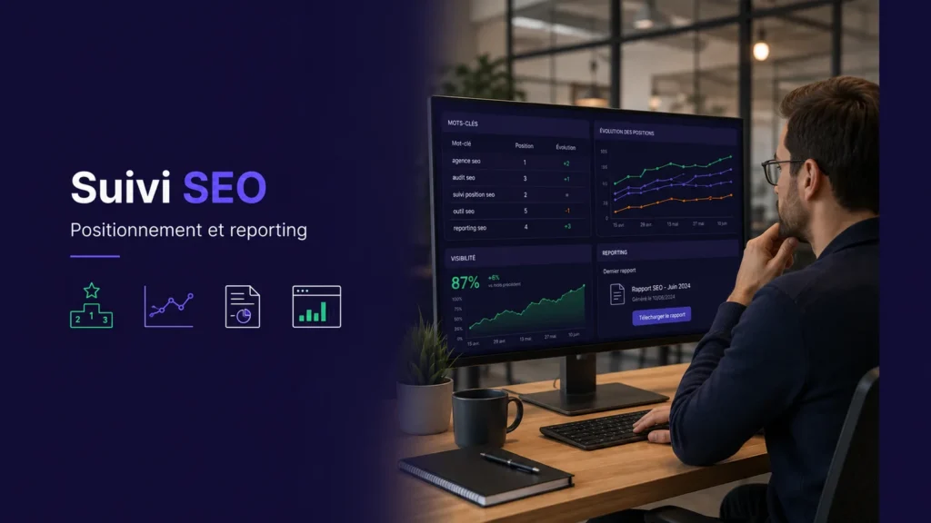 suivi de positionnement SEO reporting