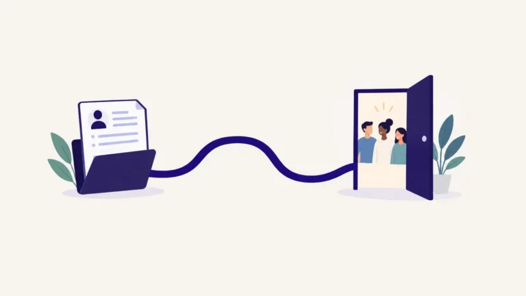 Illustration d’un parcours continu du recrutement à l’accueil